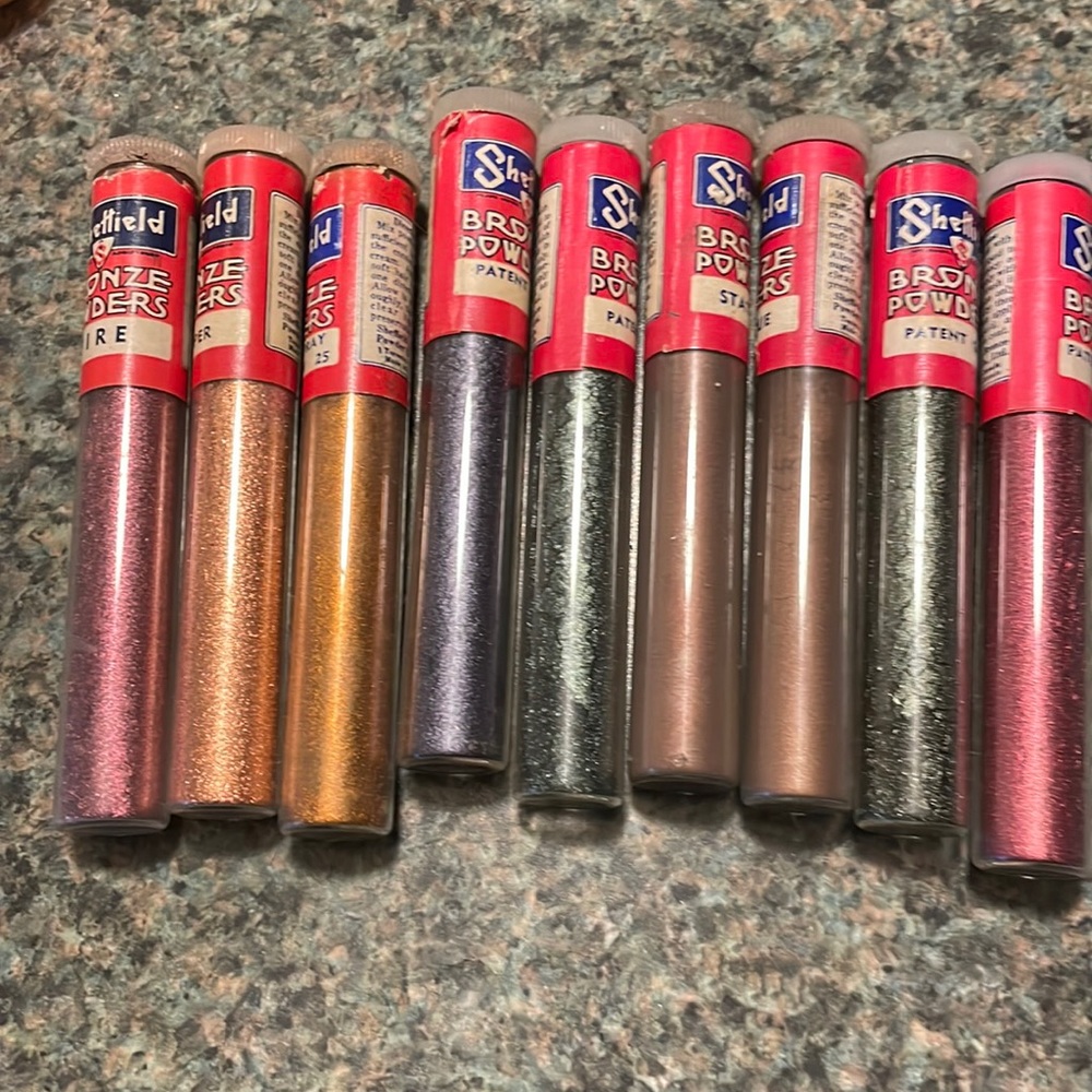 Vintage Shetfield Bronze Powders